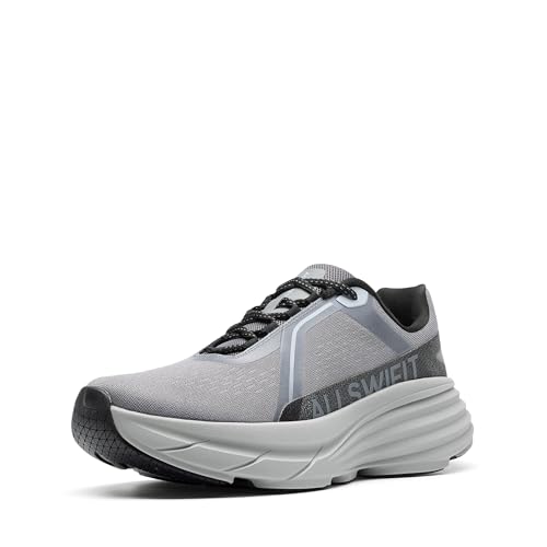 Men's Cushion Lightweight Walking Running Shoes Tennis Non-Slip Comfortable Jogging Workout Gym Athletic Breathable ActiveAiry Fashion Sneakers 8.5 Grey