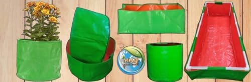 Image of MASHKI HDPE Terrace Gardening Grow Bag 12 inchx12 inch Growbag for Home Gardening (1)