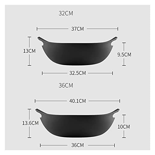 Wok de hierro fundido tradicional con tapa de madera 36cm miniatura 5