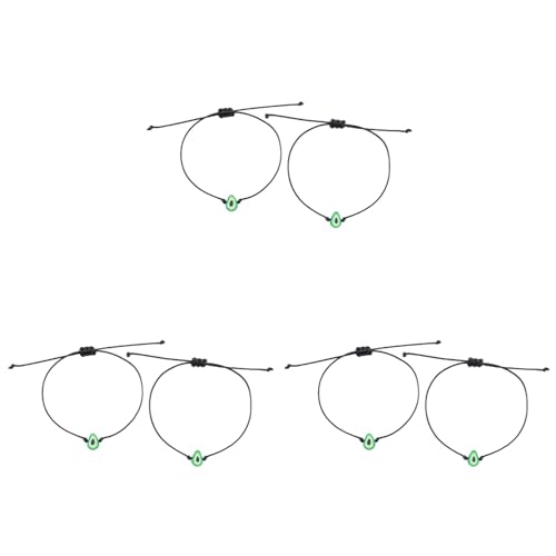 Amosfun Pulsera De Aguacate Ajustable, Pulsera De Amistad Hecha a Mano Con...