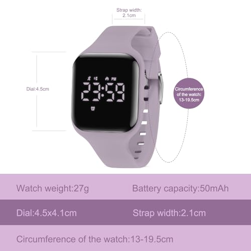 Image of Kids Watches for Girls Boys Digital Sport Watch with Step Counter Pedometer Vibration Alarm Clock, No App Waterproof Fitness Tracker Kids Watch Boys Girls Teens Students Ages 5-16