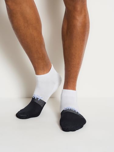 DKNY Men's 6 Pack Sport Cushion Quarter Crew Socks4