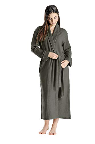 Cashmere Boutique 100% Pure Cashmere Robes For Women – Long, Lightweight, Soft Plush, Winter Warm, and Cozy Women Bathrobe