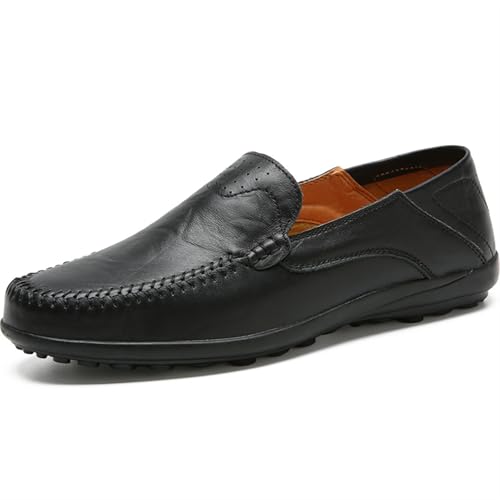 Dress Shoes for Men Men's Leather Casual Loafers Stylish and Comfortable Slip-On Shoes for Everyday Wear