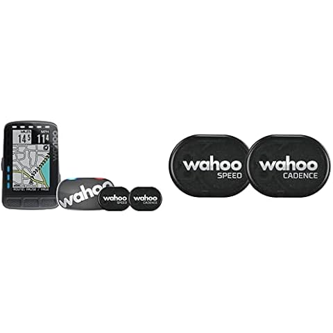 Wahoo ELEMNT ROAM GPS Radfahren/Fahrradcomputer Set & Wahoo RPM Geschwindigkeits- und Trittfrequenzsensor Cover