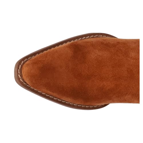 Dingo Womens Tapadero Southwest Fringe Snip Toe Casual Boots Mid Heel 2-3" - Brown4