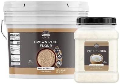 Amazon.com : Birch & Meadow Brown Rice Flour & Rice Flour Bundle ...