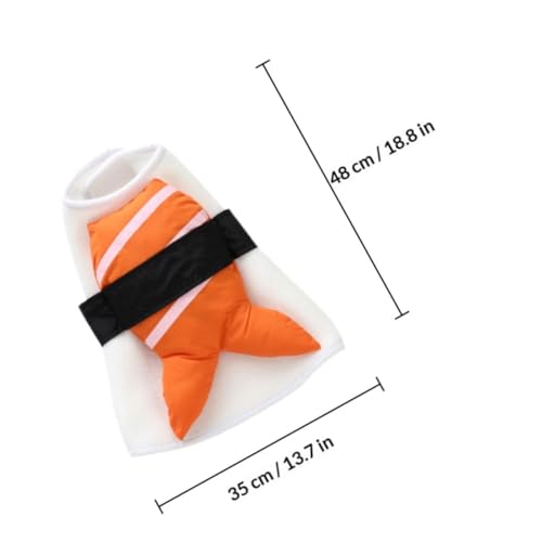 Disfraz de perro con tema sushi en talla L miniatura 2
