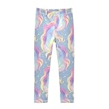 Colorful Unicorns Little Girls Shorts Stretchy Cotton Board Shorts Skater Pants for Vacation 6T