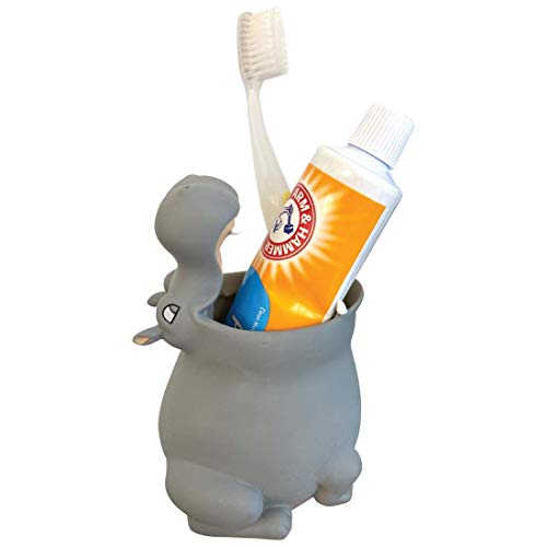 Lily’s Home-Kids Toothbrush Holder Toothbrush Organizer – Durable Silicone Animal Tooth Brush Holder – Easy to Clean Toothbrush and Toothpaste...