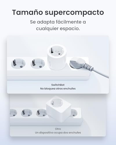Miniatura 5 de SwitchBot Matter Plug Mini con monitor de energía, control por Wi-Fi y Bluetooth, compatible con Alexa, Google Home y Home Assistant, control por voz y acceso remoto a la aplicación, 16A