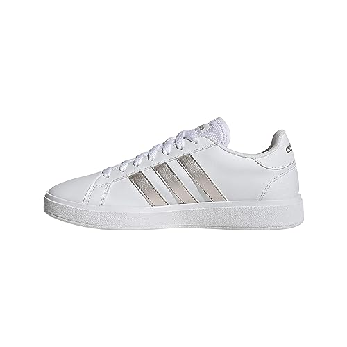 adidas Grand TD Lifestyle Court Casual Shoes, Zapatos Mujer, Cloud White/Platinum/Cloud White, 37 1/3 EU