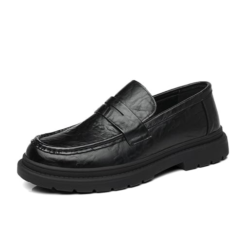 Men Oxford Dress Shoes Uniform Outdoor Spanish Leather Casual Low Top Shoe Slip On Plain Toe