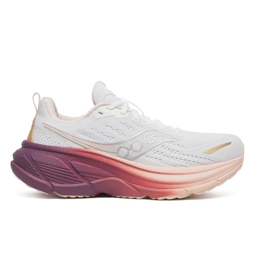 saucony メンズ ハリケーン 25 スニーカー, ホワイト/カメオ, 11