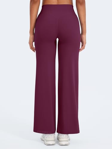 Image of YEOREO Ease Workout Leggings Womens No Front Seam Straight Leggings 29 inch / 31.5 inch / 33 inch / 35 inch High Waist Buttery Eddiy Yoga Pants