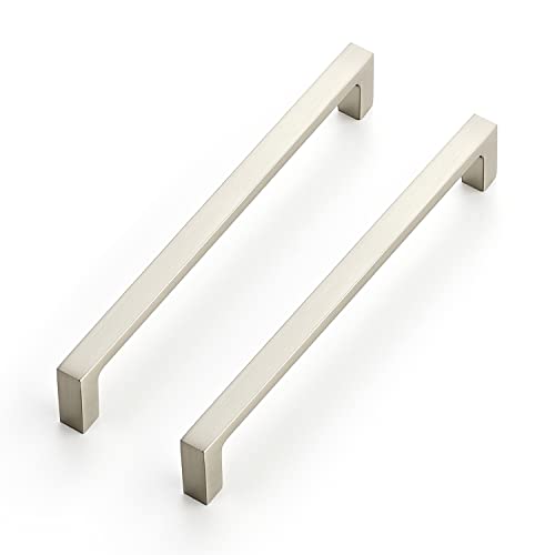 Image of Ravinte 30 Pack Solid 6-1 /4 Inch Kitchen Square Cabinet Handles Brushed Nickel Pulls Drawer Pulls Cabinet Hardware Kitchen Handles