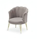 poltroncina vintage La seduta e lo schienale sono interamente imbottiti in gommapiuma. Il rivestimento è in velluto
