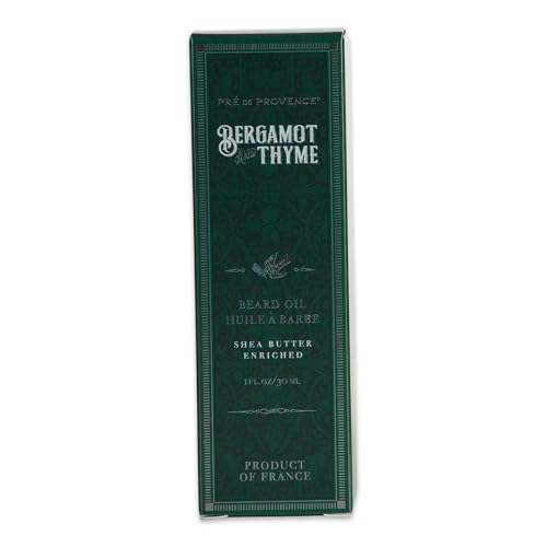 Image of Pre de Provence Bergamot & Thyme Beard Oil, Shea Butter Enriched, 30 ML