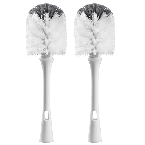 Bottle Brush Replacement Head for OXO Bottle Brush Tot Only 2 Pack Bottle Brush Refills Dual Bristle Design for Baby Bottles Water Bottles Glasswares