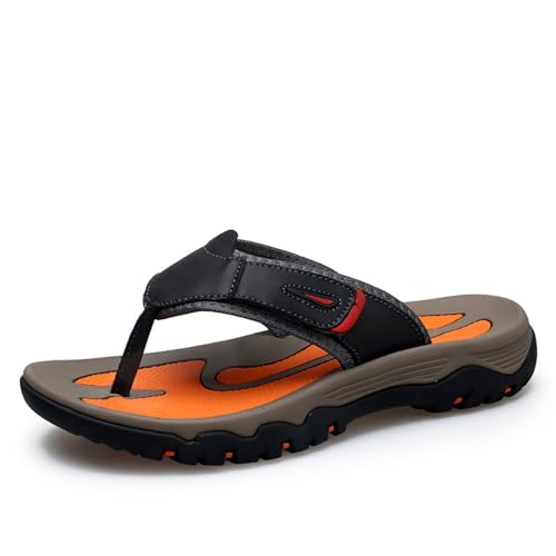 Men's Flip-Flops, Thongs Sandals Sturdy Comfort Slippers for Beach