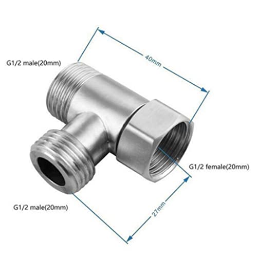 Adaptateur valve cuivre 4 points pour douchette de bain