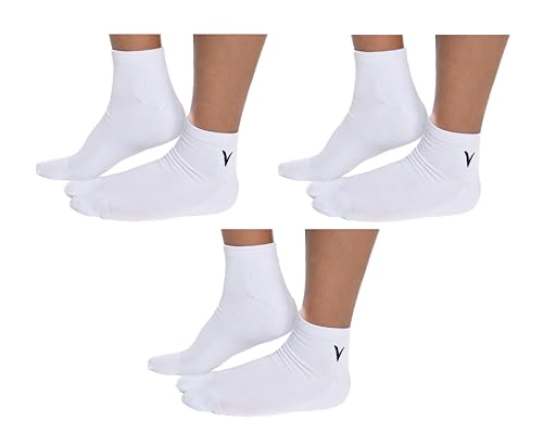 V-Toe Thick Quality Ankle Flip-Flop Socks - Tabi Split Toe Men Women Japanese 3 Pack