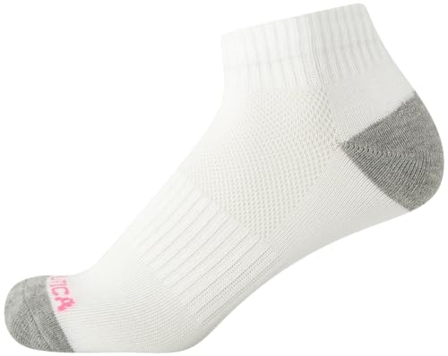 Image of Nautica Women's Quarter Cut Moisture Control Athletic Socks with Cushioned Comfort (12 Pack)