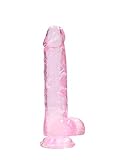 Crystal Clear Dildo-REA092 Pink 8