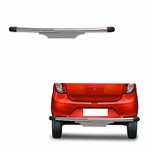 Image of Stainless Steel High Gloss Safety Rear Bumper Protector Sutaible for Maruti Suzuki Alto 800