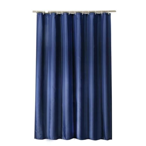 Tofficu Cortina de Ducha de Poliéster Grueso 180x180 Cm Azul Cortina Colgante Antimoho para Baño y Hotel Resistente y Lavable