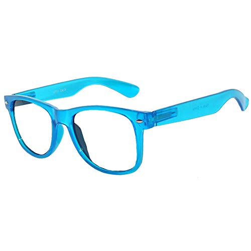 Image of OWL Retro Style Sunglasses 80's Classic Vintage Unisex Nerd Colored Frame
