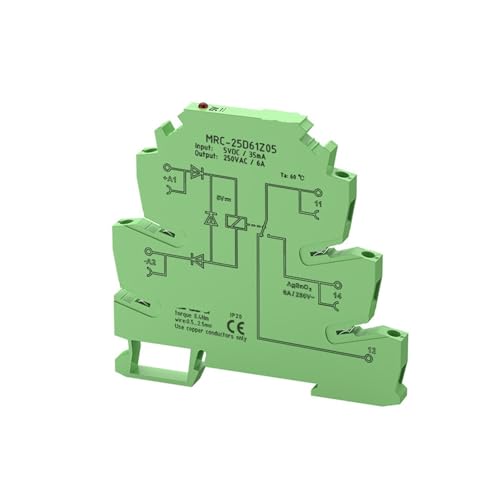 Módulo de relé PLC MRC-25D61Z05 con bobina de 5V CC y carga de 6A para automatización industrial