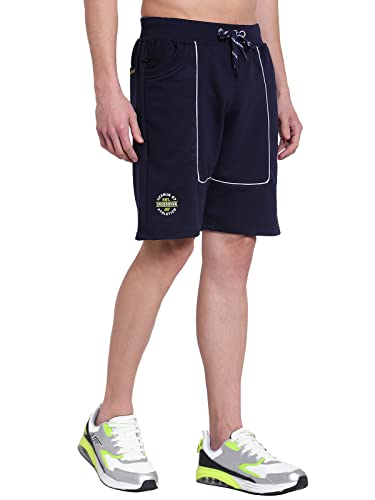 Image of UZARUS Men's Cotton Bermuda Shorts with 2 Zippered Pockets
