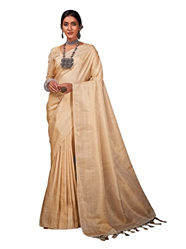 Sari Kanjivaram en soie pour femme avec motif Zari tissé Vardha Aashni