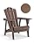 BUPPLEE Adirondack Chair - Durable HDPE Poly Lumber All-Weather Resistant, Oversized Balcony Porch Patio Outdoor Chair for Lawn, Backyard, Deck, Garden, Camping - Easy Installation, Teak