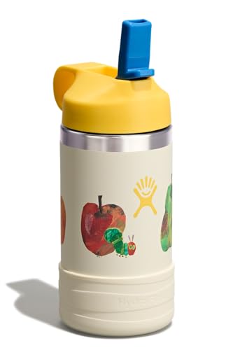 Image of Hydro Flask Kids Water Bottle for School - Stainless Steel and Insulated with Straw Cap - 12 Oz World of Eric Carle Fruit