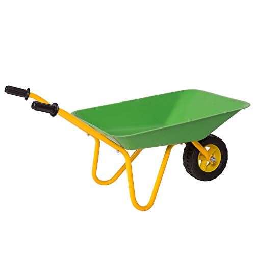 Kinbor Kids Wheelbarrow and Garden Tools, Tools in Garden for Toddlers, Kids