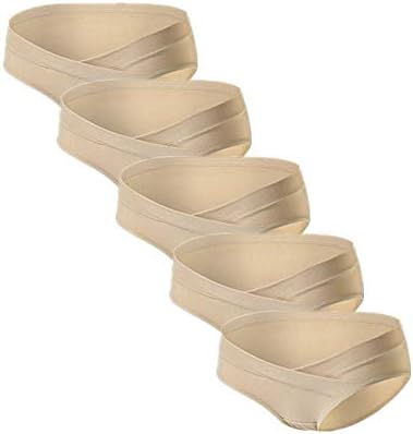 PIDAY Women's Under The Bump Cotton Maternity Hipsters Panties Multi Pack