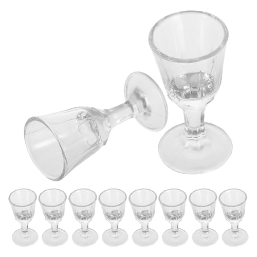 Copas de Licor de Vidrio Transparentes de 10 Ml Juego de 10 Piezas Tazas Pequeñas para Vino y Whisky Ideales para Bar Fiestas y Celebraciones