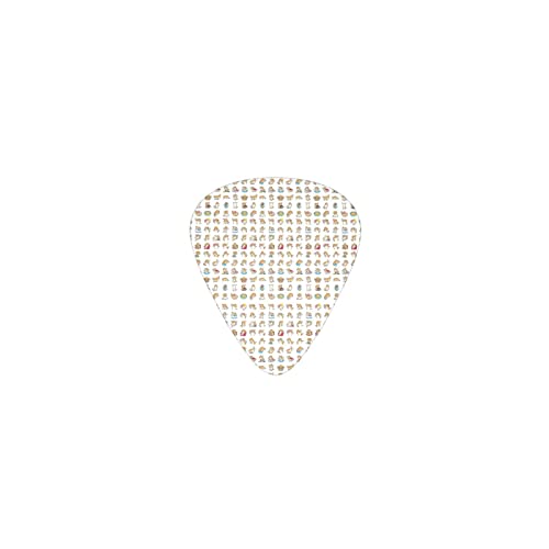 漫画 猫 デザインギターピック guitar pick ティアドロップ型 エレキギター/アコースティックギター/クラシックギター/ベース等の練習に最適な12枚セット