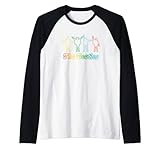 Artesanía gráfica: PBT-0033 Las luces de neón de los Beatles Camiseta Manga Raglan