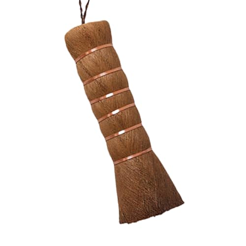 Escoba de chimenea - Mini cepillo de seda Palm | Cepillo de limpieza portátil para escritorio, mini cepillo multiuso para contador de cocina, práctico limpiador de camping al aire libre, pequeño