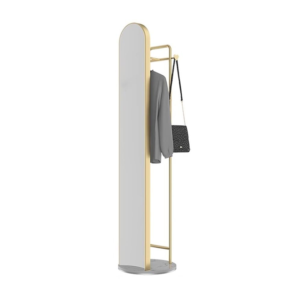 Miroir Pleine Longueur Cintre à vêtements sur Pied avec Miroir, Porte-Manteau, Cintre Simple intégré au, de Dressing Complet for la Chambre Coucher for Suspendre Les