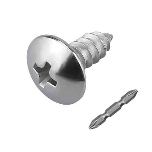 300 tornillos autorroscantes #6 x 1/4" con punta Phillips miniatura 1