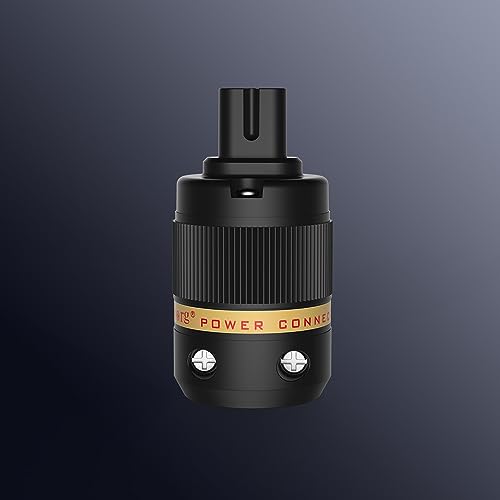 Conector IEC C7 Viborg VF508S de cobre puro plateado para audio High-End sin pérdidas 7