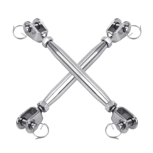 Tensor Quijada Acero Inoxidable M6 de 5 Piezas para Tensionar Cuerda o Cable, Diseño Resistente y a Prueba de Clima miniatura 3