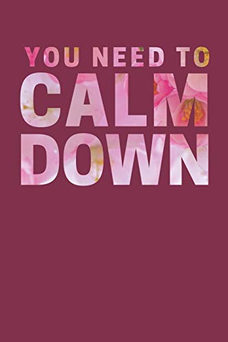 You Need to Calm Down: College Ruled Blank Lined Designer Notebook Journal