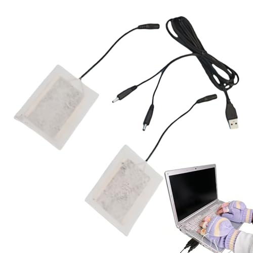 Cojín térmico USB para Guantes – Accesorios de calefacción de Manos 5 V para – Calentador de Guantes de Invierno – para casa, Juegos, Senderismo, esquí, Camping, Trabajo, Estudios,
