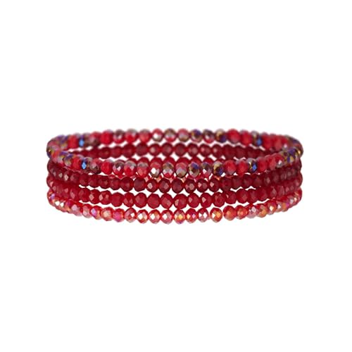 Boho Pulseras De Cuentas, De MúLtiples Capas De Cristal De Piedra Pulseras De...