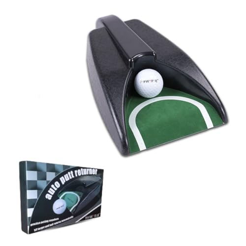 ANMEISH Golf Automatic Putting Cup Golf Ball Returner Ball Automatic Putting Returning Machine Practice Hole for Indoor Outdoor Golfs Practice